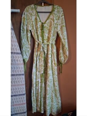 Green Floral Maxi